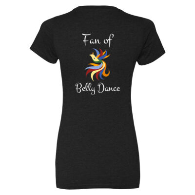 Fan of Belly Dance fitted (Back) Thumbnail